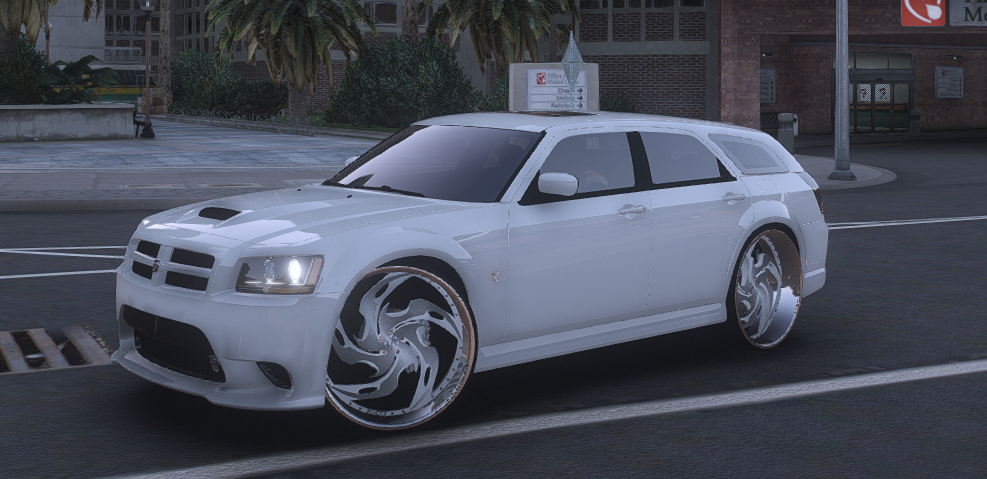 π Dodge Magnum Donk β White Ghost Wagon