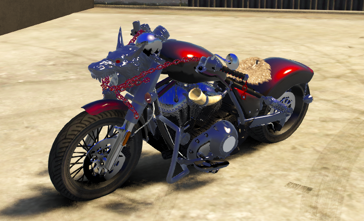 π₯ Wolf Spirit Chopper (Custom MC Bike) π₯