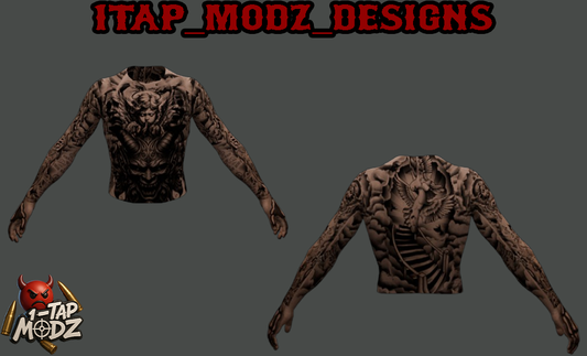 🔥 DEMONIC REBIRTH – Male Full Body Tattoo (FiveM)