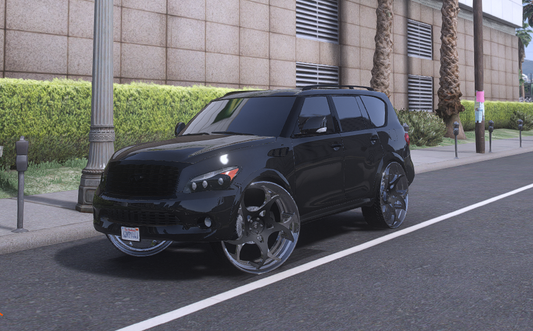 🚘 Infiniti QX80 Donk – “Murdered Out” Edition