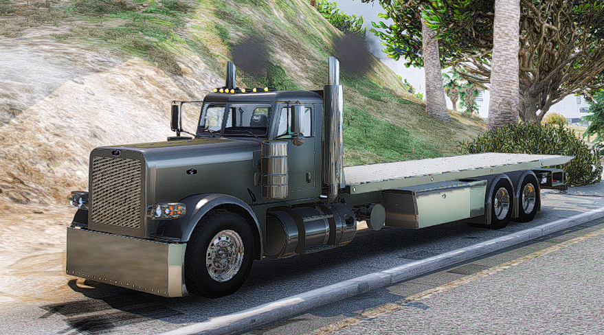 🚛 Heavy-Duty Flatbed Tow Truck