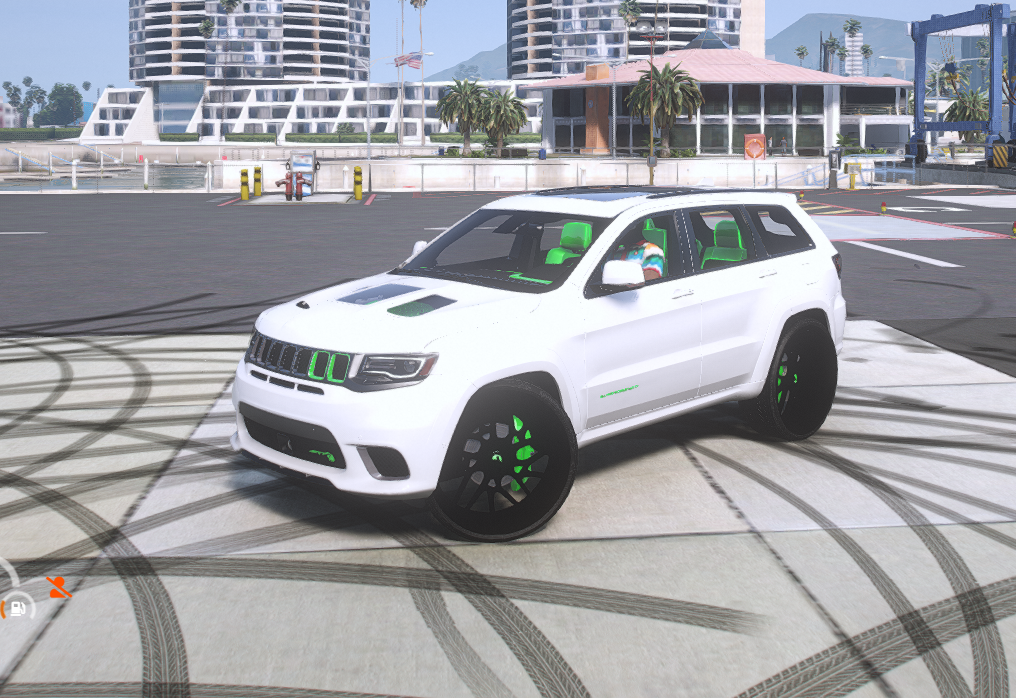 🟢 Jeep Grand Cherokee Trackhawk Donk — Power Meets Street Style