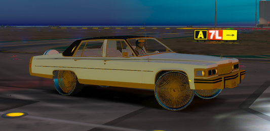 🚘 Cadillac Donk – Gold Spoke Edition