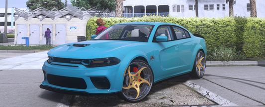 🚘 Dodge Charger Hellcat Donk – “Aqua Gold” Edition